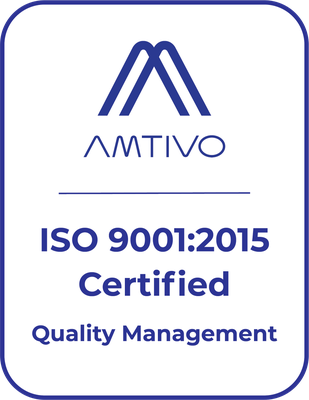 AMTIVO certified ISO 9001:2015 Quality Management
